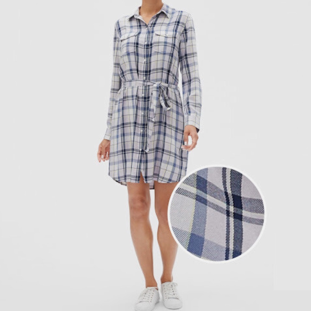 NWT GAP Factory Plaid Flannel Dress